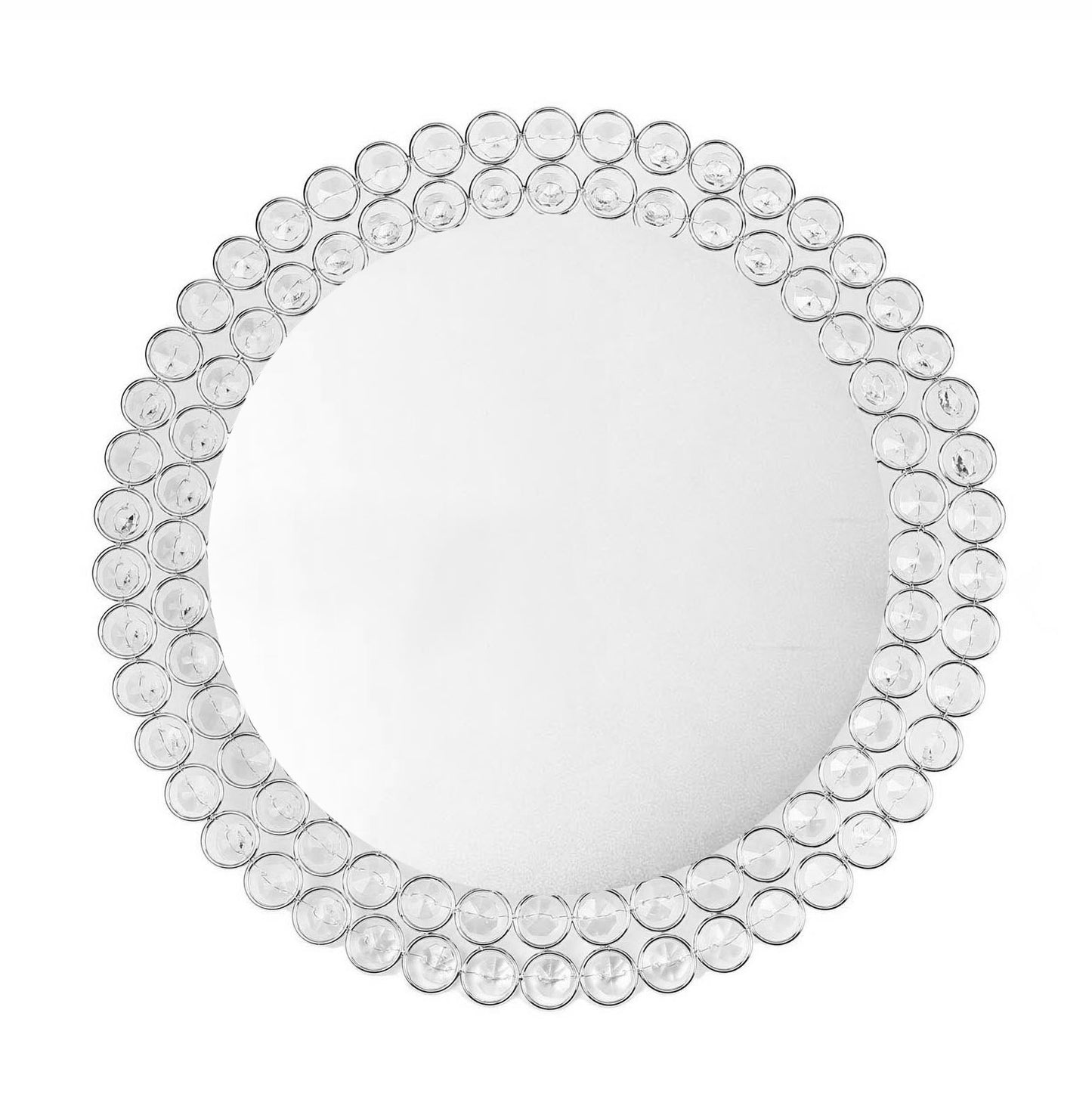 Silver Crystal Charger Plate