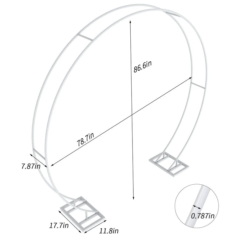 Semi-Oval Arch (No Flowers)